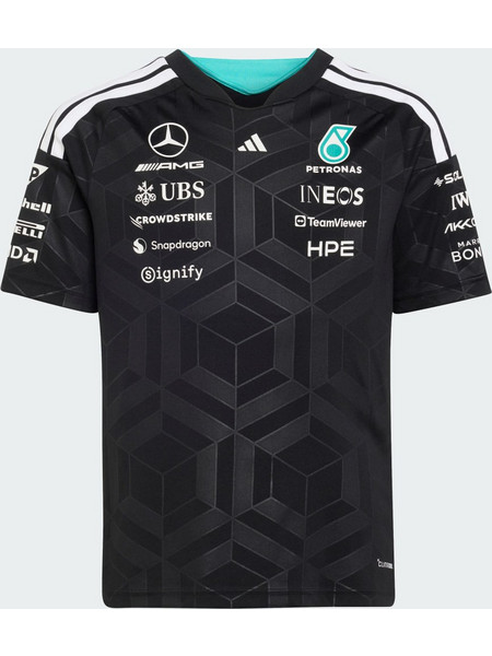 Adidas Team Mercedes AMG Petronas FORMULA Driver Ανδρικό Αθλητικό T-Shirt Μαύρο KF0165