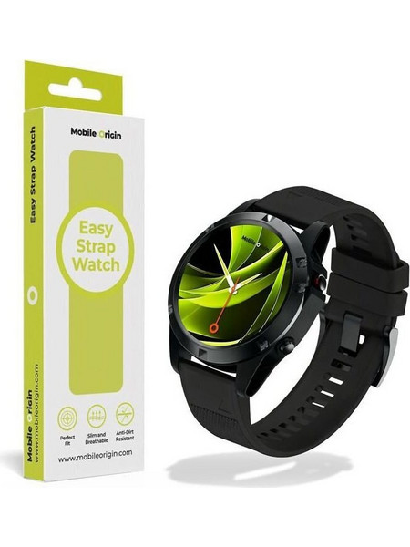 Mobile Origin Easy Strap Garmin Λουράκι Σιλικόνης Black (Universal 20mm)