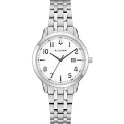 Bulova Γυναικείο Ρολόι με Ασημί Μεταλλικό Μπρασελέ 96M174