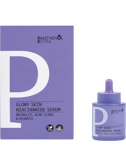 Medisei Panthenol Extra Glowy Skin Niacinamide Αντιγηραντικό Serum Προσώπου με Υαλουρονικό & Νιασιναμίδη 30ml