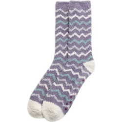 Ysabel Mora Fleece Γυναικείες Κάλτσες Αντιολισθητικές Μωβ με Σχέδια Y12961-007