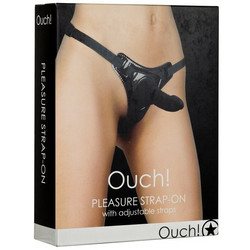 Ouch! Pleasure Harness Strap On με Dildo 15cm Μαύρο