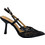 Elenross Γόβες Slingback Δερμάτινες με Λεπτό Ψηλό Τακούνι Μαύρες GS10135W-BLA