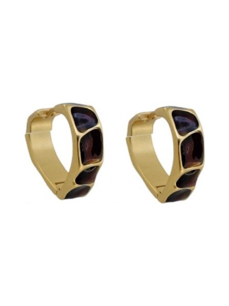 RO Accessories Γυναικεία Σκουλαρίκια Κρίκοι Xρυσά E1226