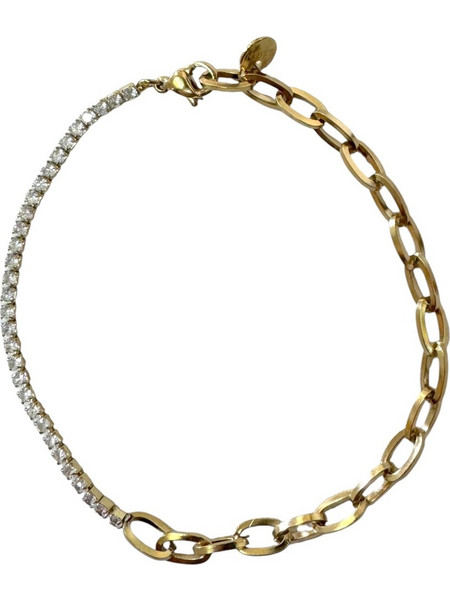 RO Accessories Γυναικείο Βραχιόλι Αλυσίδα Xρυσό BR176