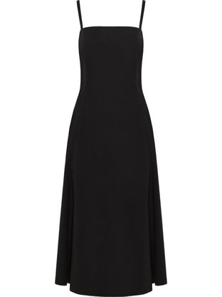 Funky Buddha Midi Καλοκαιρινό Καθημερινό Φόρεμα Μαύρο FBL013-108-13