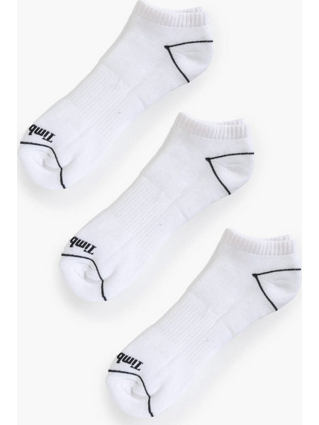 Timberland Ανδρικές Κάλτσες Κοντές με Σχέδια Λευκές 3Pack TB0A6BA31001
