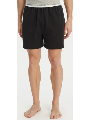 Calvin Klein Καλοκαιρινή Ανδρική Βερμούδα Πιτζάμας Βαμβακερή Μαύρη LV00NM2927-UB1