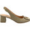 Blondie Γόβες Slingback Δερμάτινες με Χοντρό Χαμηλό Τακούνι & Στρας Χρυσές 4010