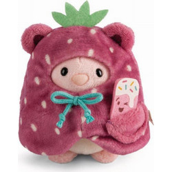 NICI Mymochi Pibu The Rabbit in Strawberry Costume 8cm