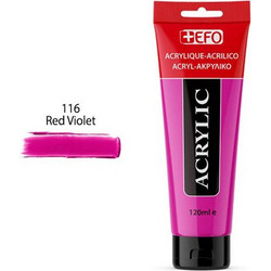 EFO 116 Red Violet Ακρυλικό Χρώμα Ζωγραφικής 120ml