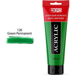EFO 126 Green Permanent Ακρυλικό Χρώμα Ζωγραφικής 120ml