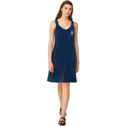 Vamp Midi Καλοκαιρινό Καθημερινό Φόρεμα Navy Μπλε 24502