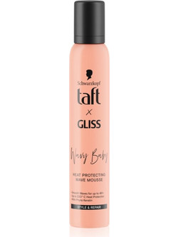 Schwarzkopf Taft x Gliss Αφρός Μαλλιών για Λάμψη Μπούκλες & Όγκο Δυνατό Κράτημα 200ml