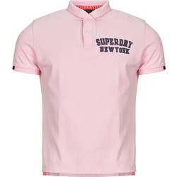 Superdry Ανδρική Αθλητική Μπλούζα Polo Ροζ M1110471A-3KI