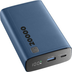Cellular Line Elite Power Bank 20000mAh 18W με Θύρα USB-A & Θύρα USB-C Blue