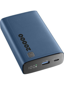 Cellular Line Elite Power Bank 20000mAh 18W με Θύρα USB-A & Θύρα USB-C Blue