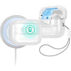 ESR Pulse Magnetic Flicklock MagSafe Θήκη Πλαστική με Γάντζο για Apple AirPods Pro 3 Λευκή