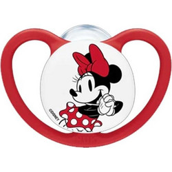 Nuk Perfect Match Air Minnie Ορθοδοντική Πιπίλα Σιλικόνης 18-36m Κόκκινη