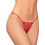 Milena By Paris Γυναικείο Sexy String με Δαντέλα Κόκκινο 6310