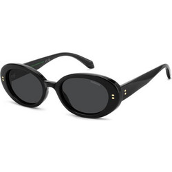 Polaroid Eyewear PLD6253/S/X 807/M9 Γυναικεία Γυαλιά Ηλίου Οβάλ Κοκάλινα Μαύρα με Μαύρο Φακό