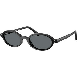 Ray-Ban RB4472 667781 Ανδρικά Γυαλιά Ηλίου Οβάλ Κοκάλινα Μαύρα με Μαύρο Φακό