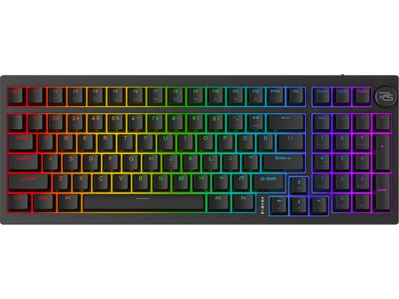 Proove Slicker Ασύρματο Μηχανικό Gaming Πληκτρολόγιο με Outemu Red Διακόπτες RGB Black