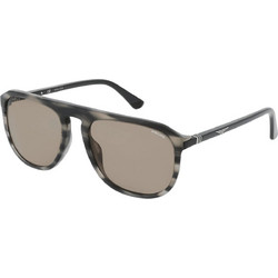 Police SPLE06 06K3 Ανδρικά Γυαλιά Ηλίου Aviator Κοκάλινα Ταρταρούγα με Καφέ Φακό
