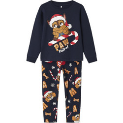 Name It Paw Patrol Christmas Παιδική Πιτζάμα Βαμβακερή Χειμωνιάτικη Μαύρη 13247620