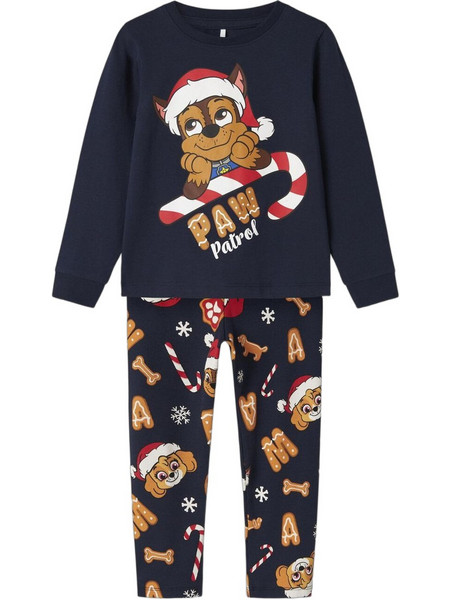 Name It Paw Patrol Christmas Παιδική Πιτζάμα Βαμβακερή Χειμωνιάτικη Μαύρη 13247620
