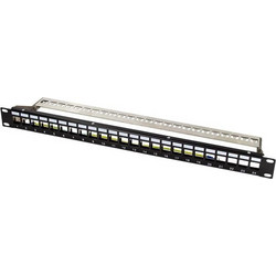 LogiLink NK4058 Patch Panel Keystone Rack 1U 19" 24 Θυρών Unshielded