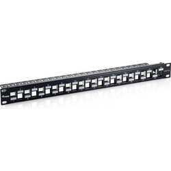 Equip 769324 Ethernet Patch Panel Keystone Rack 1U 19" 24 Θυρών Cat.6a