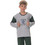 PNN Nightwear Champion Παιδική Πιτζάμα Βαμβακερή Χειμωνιάτικη Πράσινη Γκρι 1251-0361