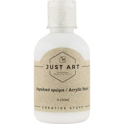 Just Art Titanium White Ακρυλικό Χρώμα Ζωγραφικής 250ml