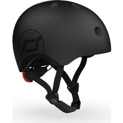 Scoot & Ride Παιδικό Κράνος Ποδηλάτου BMX / Dirt με Led Πόλης Μαύρο