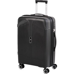 Bartuggi 724-01.60 Βαλίτσα Μεσαία 66x43.5x26cm με 4 Ρόδες Μαύρη