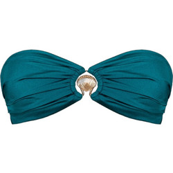 Rock Club Bikini Top Strapless Πετρόλ BP-2462-333