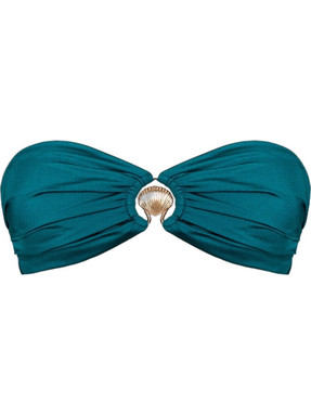 Rock Club Bikini Top Strapless Πετρόλ BP-2462-333