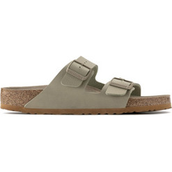 Birkenstock Arizona Soft Footbed Δερμάτινα Ανδρικά Σανδάλια Ανατομικά Πράσινο Mint 1022493