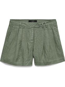 Vero Moda Γυναικείο Σορτς Λινό Χακί 10346659