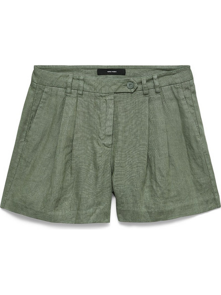 Vero Moda Γυναικείο Σορτς Λινό Χακί 10346659