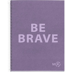 Miquelrius Be Brave Σπιράλ Τετράδιο Ριγέ A4 80 Φύλλων Μωβ 844.468876