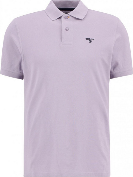 Barbour Ανδρική Μπλούζα Polo Κοντομάνικη Λιλά MML1367