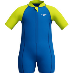Speedo Αθλητικό Αντηλιακό UV Παιδικό Μαγιό Ολόσωμο για Αγόρι Royal Blue Lime 8-00330201384