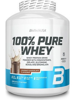 Biotech USA 100% Pure Whey Chocolate Coconut Πρωτεΐνη Ορού Γάλακτος Γράμμωσης Χωρίς Γλουτένη 2kg