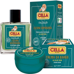 Cella Aloe Bio Organic Aftershave Lotion 100ml + Shaving Cream 150ml