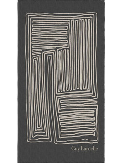 Guy Laroche 2602 Πετσέτα Θαλάσσης Μαύρη 100x175cm