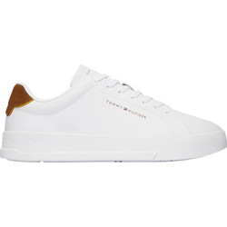 Tommy Hilfiger Ανδρικά Sneakers Λευκά Καφέ FM0FM05367-02R