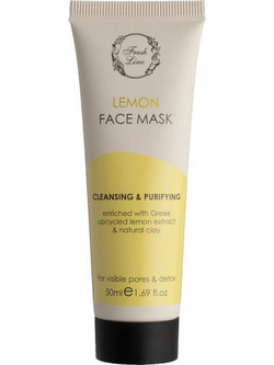 Fresh Line Lemon Mud Κρεμώδης Μάσκα Προσώπου για Καταπράυνση με Άργιλο 50ml