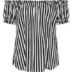 Vero Moda Γυναικείο Καλοκαιρινό Top Λινό Λευκό Μαύρο 10228973